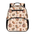 thumbnail image 1 of KUIFORTI Brown Capybara Toddler Backpack Girls Kids School Bag with Side Pockets Adjustable Straps Lightweight 13.5 Inch for Preschool Kindergarten Back to School Gifts, 1 of 7