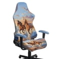 thumbnail image 1 of KUIFORTI Brown Horse Gaming Chair Covers Slipcovers Easy Installation Game Computer Office Desk Chair Cover Protector Waterproof for Office and Computer Chairs, 1 of 7
