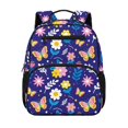 thumbnail image 1 of KUIFORTI Butterfly Floral Toddler Backpack Girls Kids School Bag with Multiple Organizer Pockets Adjustable Straps Breathable for Preschool Kindergarten Back to School Gifts, 1 of 7