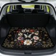 thumbnail image 1 of KUIFORTI Butterfly Flower Car Trunk Liner Non Slip Cargo Mat Rear Trunk Line Polyester Vehicle Interior Accessories Suitable for Most Car Models 29" x 39", 1 of 7