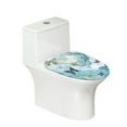 thumbnail image 1 of KUIFORTI Butterfly Marble Toilet Lid Cover Machine Wash Super Soft Bathroom Toilet Lid Cover Seat Covers Fits Most Lids for Accessories Decor, 1 of 6
