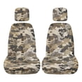 thumbnail image 1 of KUIFORTI Camo UTV Seat Covers Seats Cover for UTV Compatible with Yamaha Rhino 700 660 450 2004-2021 Comfortable Polyester Fits with Rhino Bucket Seat Cover with Headrest Covers, 1 of 7