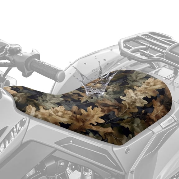 KUIFORTI Camouflage ATV Seat Cover 4-Wheeler Seat Covers Soft All-Weather Protection ATV Back Seats Powersports Cushion Fit for Most Polaris Sportsman Polaris Scrambler Honda Rancher
