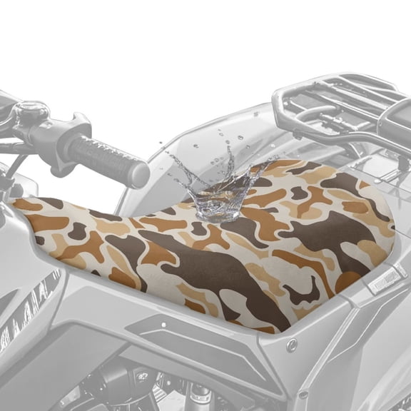 KUIFORTI Camouflage Cute ATV Seat Cover Four Wheeler Seat Cover Dustproof Waterproof ATV Accessories Compatible with Polaris Sportsman Honda Rancher Foreman Scrambler