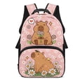 thumbnail image 1 of KUIFORTI Capybara Basketball Boys Backpack Kids School Bag Fashion Bookbag with Adjustable Straps Back to School Gifts for Elementary Students, 1 of 7