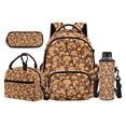 thumbnail image 1 of KUIFORTI Capybara Orange Backpack with Lunchbox Kid School Bag Set 4 Piece 17 Inch Boys Bookbag Pencil Bags for Elementary Students Back to School Essentials Gifts, 1 of 7
