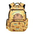 thumbnail image 1 of KUIFORTI Capybara Orange Girls Backpack Comfortable Kids Bookbag Multiple Organizer Pockets Lightweight Suitable for Elementary Middle Daily Use, 1 of 7