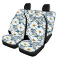 thumbnail image 1 of KUIFORTI Car Seat Covers Full Set Flower Car Front Rear Seat Covers All Weather Car Front Bucket Bench Split Cover Protector for Women Men Car Seat Cushion, 1 of 7