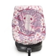 thumbnail image 1 of KUIFORTI Car Seat Sun Shade Cover Baby Car Seat Cover Blocks Out Heat & Sun, Keep Your Baby's Carseat at a Cooler Temperature, Kawaii Axolotl, 1 of 7