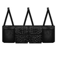 thumbnail image 1 of KUIFORTI Car Trunk Organizer Small SUV Trunk Organizers and Storage, Balck Leopard Print Car Organization Women Stylish Car Accessories with 4 Pockets, Leave Room for Buying and Shopping, 1 of 6
