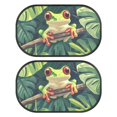 thumbnail image 1 of KUIFORTI Car Window Shades, Cling Car Sun Shade for Rear Window and Side Window, 2 Pack Stretchable Car Window Screens, Adjustable Window Cover, Frog, 1 of 6