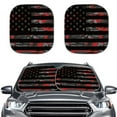 thumbnail image 1 of KUIFORTI Car Windshield Sun Shade, American Flag Sunshades for Car Windows, Foldable Sun Protection to Keep Your Vehicle Cool & Comfort, 1 of 5