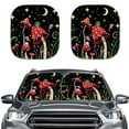 thumbnail image 1 of KUIFORTI Car Windshield Sun Shade Funny Car Shades for Front Windows, Reusable Auto Sunshades for Most Sedans SUV and Trucks, Mushroom Black, 1 of 5