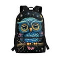 thumbnail image 1 of KUIFORTI Cartoon Owl Girls Backpack 10-12 Years Old Middle School Backpack For Boys Heavy Duty Large Kids School Bag with Front Pockets Zipper Bookbag 17 Inch, 1 of 6