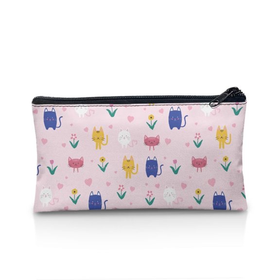 KUIFORTI Cat Print Pen Pouch Large Capacity Pencil Case Cute Pencil Pouch Pencil Bag for Office Small Zipper Pouch for Pencils
