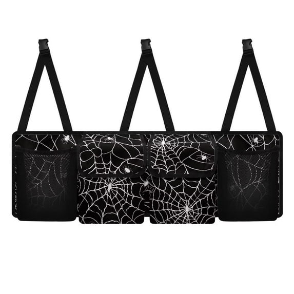KUIFORTI Cobweb Trunk Organizer for Car, SUV, Car Backseat Trunk Organizer - Space Saving Auto Hanging Seat Back Storage - Multipurpose Cargo Accessory