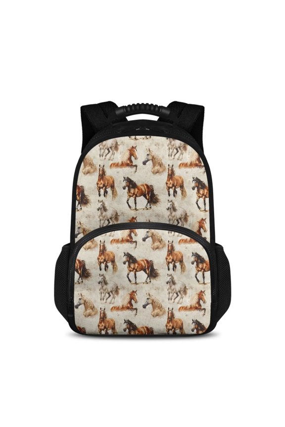 Cooler Backpack Work Backpacks Insulated Lunch Backpack for Man Women, Outdoor Backpack for Men Lunch Cooler Bag Soft Lunch Backpack with Cooler Compartment, Horse Print