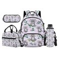 thumbnail image 1 of KUIFORTI Cute Animal Boys School Bag Set 4 piece with Lunch Box Pencil Case Water Bottle Sleeve for Students Elementary Primary Middle School Daily Use, 1 of 7