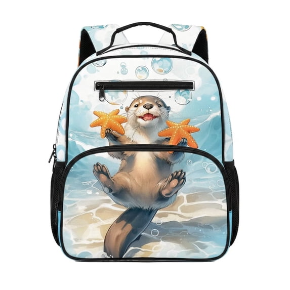 KUIFORTI Cute Animal Toddler Backpack Girls Kids School Bag with Side Pockets Adjustable Straps Breathable for Preschool Kindergarten Back to School Gifts