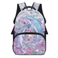 thumbnail image 1 of KUIFORTI Cute Dolphin Children's Backpack 17 Inch Large Capacity Kids School Bookbag with Side Pockets Suitable for Elementary Primary Middle Back to School Gifts, 1 of 7