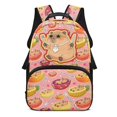 thumbnail image 1 of KUIFORTI Cute Fruit Capybara Print Kids School Backpack Kids School Bag 17 Inch Large Capacity With Multiple Storage Pockets For Elementary Primary Middle Students Back to School Essentials Gifts, 1 of 7
