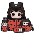 thumbnail image 1 of KUIFORTI Cute Ladybug Backpack with Lunch Box Girls School Bag Pencil Case Water Bottle Sleeve Kid Backpack Set of 4 for Teens Elementary Middle School Back to School Essentials Gifts, 1 of 7