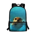 thumbnail image 1 of KUIFORTI Cute Seal Kids Big Capacity Backpack 17 Inch Schoolbag Container Bag with Multi-pockets and Adjustable Strap Foam Padding, 1 of 6
