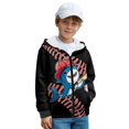 thumbnail image 1 of KUIFORTI Cute Shark Boys Sweaters 6-7 Years Fleece-Lined Skin-Friendly Active Performance Zip Up Hoodies for Boys Thick Hooded Coat Casual Outerwear for Outdoor Activity, 1 of 6