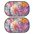 thumbnail image 1 of KUIFORTI Dahlia Car Window Shades for Baby 20.47”x 12.59” (2 Pack) - Blocks 99.98% UVR, Sun Protection and Sun Shade Blocker, Glare Shield Protection, Large Side Car Window Screens, 1 of 8