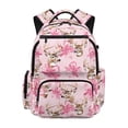 thumbnail image 1 of KUIFORTI Deer Bow Kids Backpack Large Capacity Girls School Bag with Multiple Organizer Pockets for Elementary Primary Middle Back to School Gifts for Students, 1 of 7