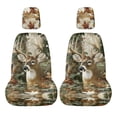 thumbnail image 1 of KUIFORTI Deer Head UTV Seat Covers Full Protection Comfortable Seats Cover for UTV Compatible with Yamaha Rhino 700 660 450 2004-2021 Rhino Accessories Bucket Seat Cover, 1 of 7