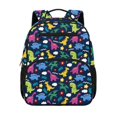 thumbnail image 1 of KUIFORTI Dinosaur Flower Toddler Backpack for Boys Girls Kids School Bag with Multiple Storage Pockets Adjustable Straps for Preschool Kindergarten Back to School Supplies, 1 of 7