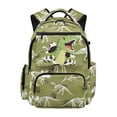 thumbnail image 1 of KUIFORTI Dinosaur Green Kids Bookbag with Multiple Organizer Pockets Student School Bag Versatile 17 Inch Boys Backpack Suitable for Elementary Middle School, 1 of 7