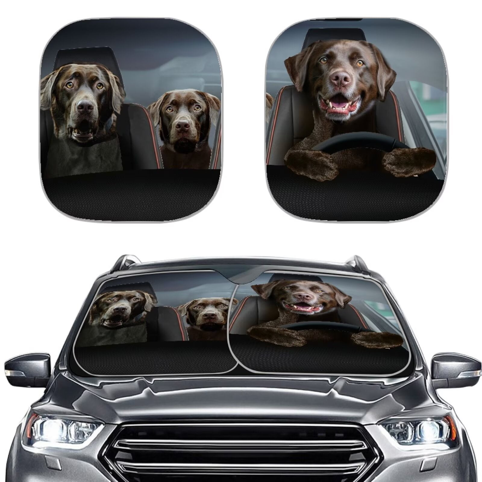 2pc Baby Car Window Sun Shades Stopper Black Mesh Blinds Visor - Foto 12