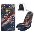 thumbnail image 1 of KUIFORTI Eagle 250 Years Car Seat Towel Cover Comfortable Front Seat Bucket Car Seats Protector for Yoga,Gym,Workout,Sports,Running,Camping and Beach Easy Installation, 1 of 6