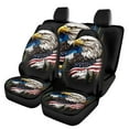 thumbnail image 1 of KUIFORTI Eagle Forest Car Seat Covers Full Set Front and Rear Split Bench for Cars Easy to Install Cover Set Accessories Elastic Fabrics Auto Trucks Van SUV, 1 of 7