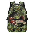 thumbnail image 1 of KUIFORTI Fish Camo Kids School Backpack Durable Large Capacity Boys Bookbag with Multiple Storage Pockets Side Pockets Suitable for Elementary Primary Middle Daily Use, 1 of 7