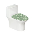 thumbnail image 1 of KUIFORTI Floral Toilet Lid Cover Green Toilet Covers for Bathroom Elongated Toilet Seat Cover with Elastic Bottom,Machine Washable, 1 of 6