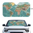 thumbnail image 1 of KUIFORTI Front Windshield Sun Shade Large Car Shades for Front Windows, Easy Installation Reusable Sun Shield for Car, SUV, Big Sedan, Van, Hatchback, Map, 1 of 6