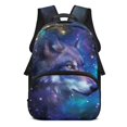 thumbnail image 1 of KUIFORTI Galaxy Wolf Kids Backpack 17 Inch Lightweight Children's School Bag with Laptop Compartment for Elementary Middle Daily Use Back to School Gifts for Boys, 1 of 7