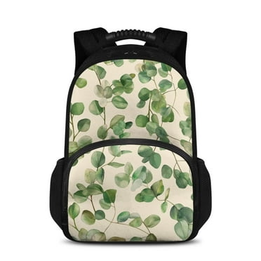 KUIFORTI Green Leaves Lunch Backpack for Men Backpacks Insulated Cooler Bag Travel Laptop Rucksack Extra Large Work Computer Daypack Gifts Men