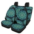 thumbnail image 1 of KUIFORTI Green Mandala Car Seat Cover 4 PCS ,Car Front Seats and Rear Bench Cove Universal Vehicle Seats Cushion Pad Mat Automotive Interior Protection Accessories, 1 of 7