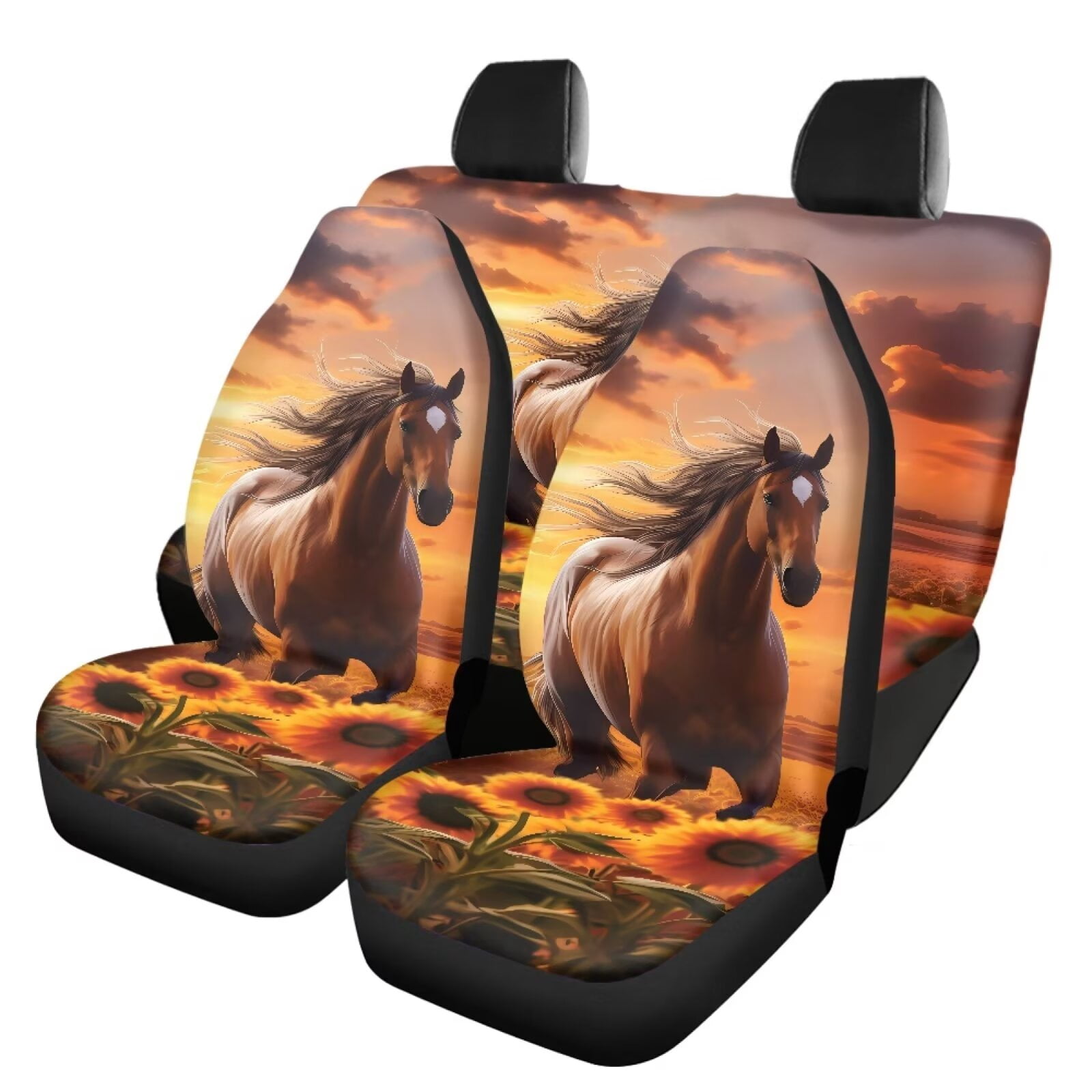 Horse - Night Car Seat Cover main image 1