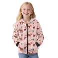 thumbnail image 1 of KUIFORTI Horse and Flower Girls Sweatshirt Fleece-Lined Active Performance Zip Up Hoodies for Girls Polyester Breathable Casual Long Sleeve Jacket 11-13 for Daily Life, 1 of 6
