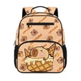 thumbnail image 1 of KUIFORTI Ice Cream Capybara Girls Backpack Kids School Bag Durable Polyester Adjustable Straps Multiple Organizer Pockets for Preschool Kindergarten Back to School Supplies, 1 of 7