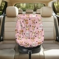 thumbnail image 1 of KUIFORTI Insulated Car Seat Cover Baby, Dog Paw Print Carseat Cover Travel Reusable Car Seat Sun Protection Keeps Your Toddler Baby Seat at a Cool Temperature, Kawaii Toddler Car Accessories, 1 of 6