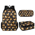 thumbnail image 1 of KUIFORTI Insulated Lunch Box Laptop Backpack Pencil Case 3 Pack Cooler Bag Messenger Bag Storage Purse, Cute Cat Dog Paw, 1 of 5