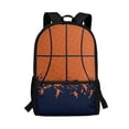 thumbnail image 1 of KUIFORTI Kids Girls Boys Schoolbag Ergonomic Backpack 17 Inch Students School Stationery Bag for Teens Children Toddlers,Basketball Pattern, 1 of 6