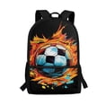thumbnail image 1 of KUIFORTI Kids Soccer Backpack For School Boys Watercolor 17 Inch Kids Bookbag for High School Girls Comfortable Shoulder Bag with Adjustable Straps Big Capacity Schoolbag, 1 of 6