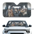thumbnail image 1 of KUIFORTI Large Sun Shade for Car Windshield Cute Dog Cat Windshield Sunshades, Blocks Sun Visor Protector Foldable Sun Shield Keep Your Vehicle Cool, 1 of 6